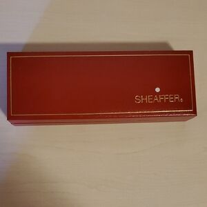 Sheaffer Silver Pen and Pencil Set in a Red Box